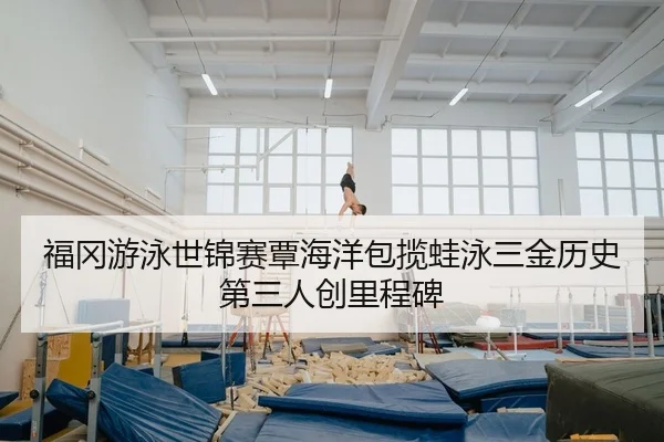 福冈游泳世锦赛覃海洋包揽蛙泳三金历史第三人创里程碑